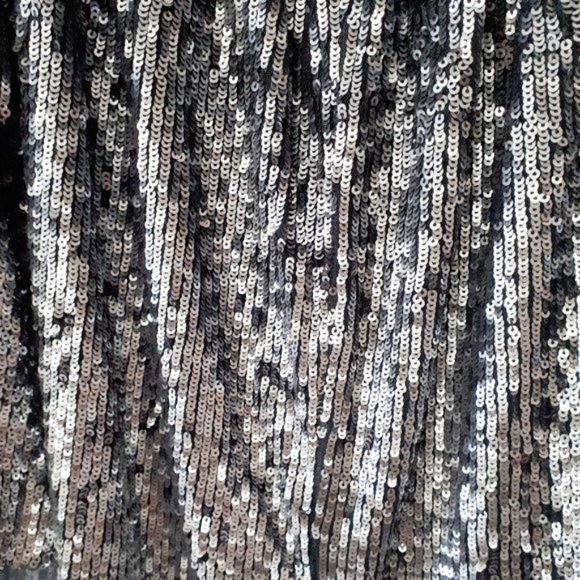 NWT Free People charcoal grey sequin & tulle romper - Picture 8 of 8